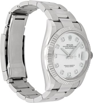 Rolex Datejust in stainless steel MOP original diamond dial