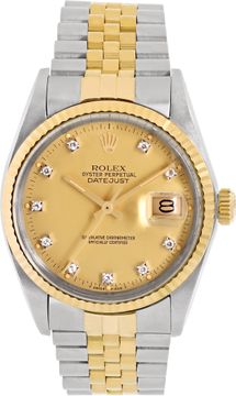 Rolex Datejust 16013 18k & steel 36mm auto watch