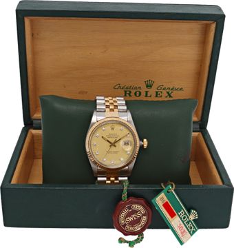 Rolex Datejust 16013 18k & steel 36mm auto watch