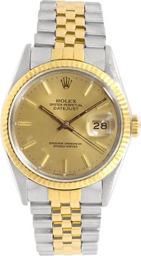 Rolex Datejust 16013 Stainless Steel Gold dial 36mm Automatic watch Rolex Datejust 36mm 16013 Mens Watch Collection