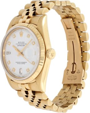 Rolex Datejust 1601 18k Yellow Gold White dial 36mm Automatic watch