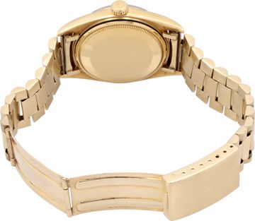 Rolex Datejust in 18k yellow gold with a custom 14k yellow gold bracelet