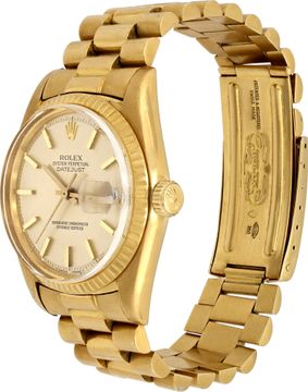 Rolex Datejust 1601 18k 36mm auto watch