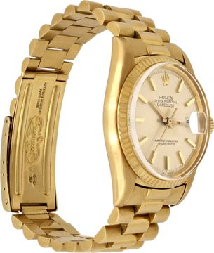 Rolex Datejust 1601 18k 36mm auto watch