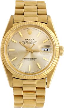 Rolex Datejust 1601 18k 36mm auto watch