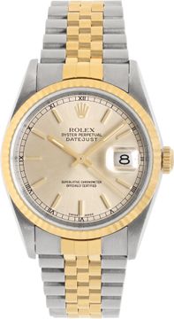 Rolex Datejust 16233 Stainless Steel Silver dial 36mm Automatic watch