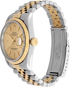 Rolex Datejust 16233 Stainless Steel Gold dial 36mm Automatic watch