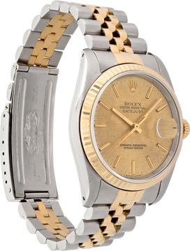 Rolex Datejust 16233 Stainless Steel Gold dial 36mm Automatic watch