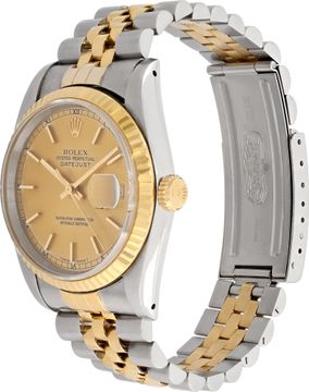 Rolex Datejust 16233 Stainless Steel Gold dial 36mm Automatic watch