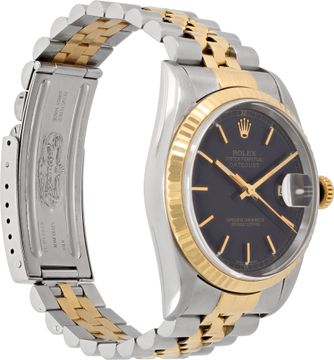 Rolex Datejust 16233 Stainless Steel Black dial 36mm Automatic watch