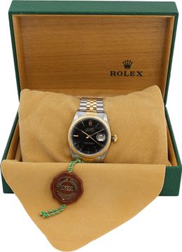 Rolex Datejust 16233 Stainless Steel Black dial 36mm Automatic watch