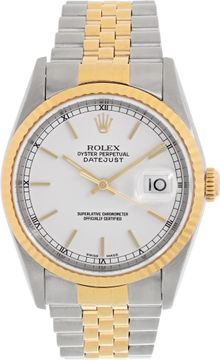 Rolex Datejust 16233 Stainless Steel White dial 36mm Automatic watch