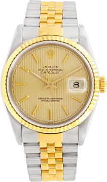 Rolex Datejust 16233 18k & steel 36mm auto watch