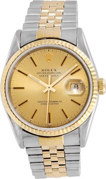 Rolex Datejust 16233 Stainless Steel Champagne dial 36mm Automatic watch Rolex Datejust 36mm 16233 Ladies Watch Collection