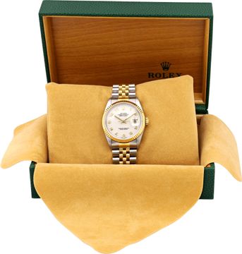 Rolex Datejust 16233 Stainless Steel Ivory dial 36mm Automatic watch