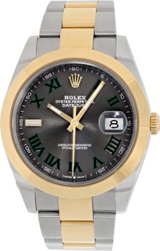 Rolex Datejust 41mm Wimbeldon in stainless steel and 18k yellow gold