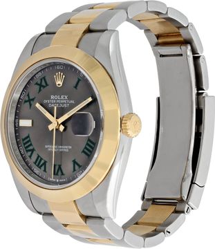 Rolex Datejust 41mm Wimbeldon in stainless steel and 18k yellow gold
