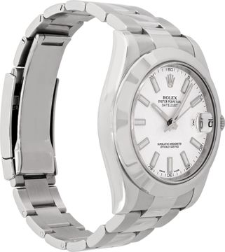 Rolex Datejust 116300 Stainless Steel    White dial 41mm Automatic watch
