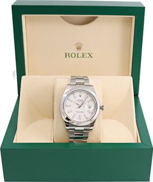 Rolex Datejust 116300 Stainless Steel    White dial 41mm Automatic watch