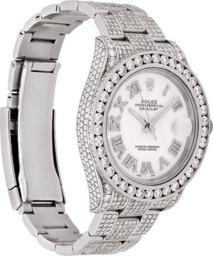 Rolex Datejust 41mm Custom pave diamond case