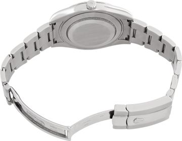 Rolex Datejust in stainless steel with a blue dial
