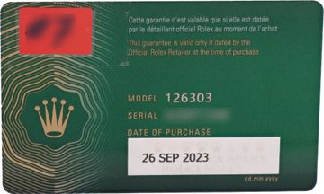 Rolex Datejust 126303 18k & steel 41mm auto watch