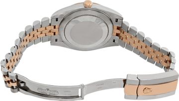 Rolex Datejust 41mm in 18k rose gold and stainless steel with a diamond dial