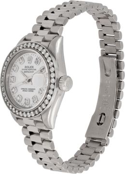 Rolex Datejust "Ladies President" 69179 18k White Gold Mother Of Pearl dial 26mm