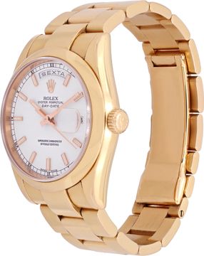 Rolex Day-Date 118205 18k rose gold 36mm auto watch