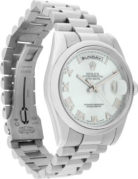Rolex Day-Date 118206 Platinum 36mm auto watch