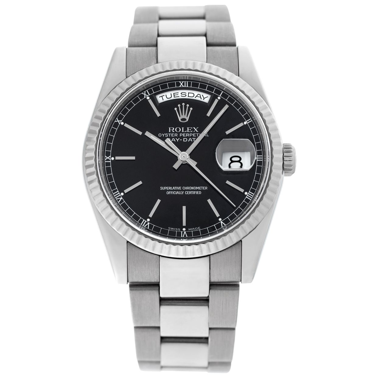ロレックス 18K WG ホワイトゴールド 16mm コマ 118239 rolex_day_date_36mm_118239_w52