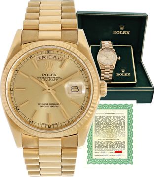 Rolex Day-Date 36mm 18038 Mens Watch Collection