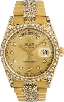 Rolex Day-Date 18038 18k 36mm auto watch