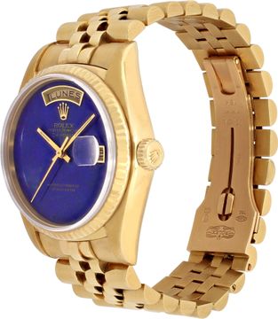 Rolex Day-Date 18038 18k Lapis dial 36mm Automatic watch
