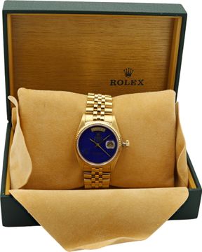 Rolex Day-Date 18038 18k Lapis dial 36mm Automatic watch