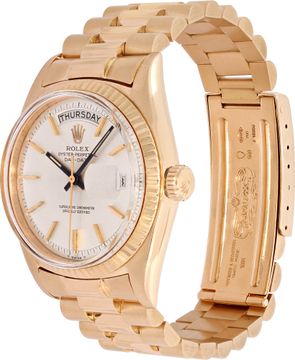Rolex Day-Date 1803 18k Yellow Gold Silver dial 36mm Automatic watch