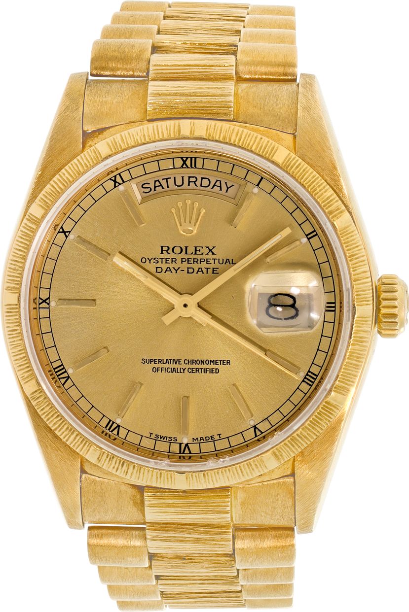 大判イエロー　ヴィンテージラグ　158×276 Preowned Rolex Day-Date 18078 18k 36mm auto W529951 | Gray & Sons