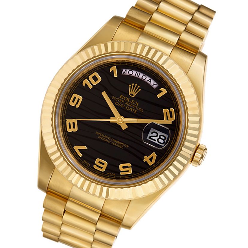 Pre-owned Rolex Day-Date II 218238 18k 41mm auto W518102 | Gray & Sons