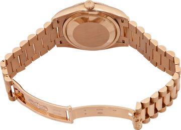 Rolex Day-Date 128235 18k everose 36mm auto watch