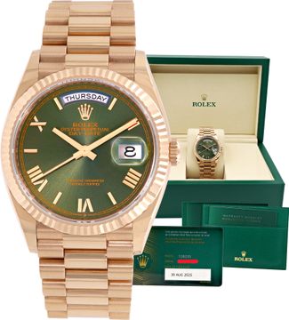 Rolex Day-Date "Olive Green Dial" 36mm 128235