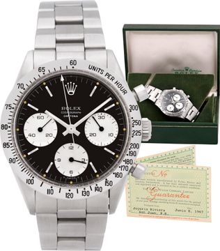 Rolex Daytona 6239 Stainless Steel Black dial 36mm Manual watch Rolex Daytona 36mm 6239 Mens Watch Collection