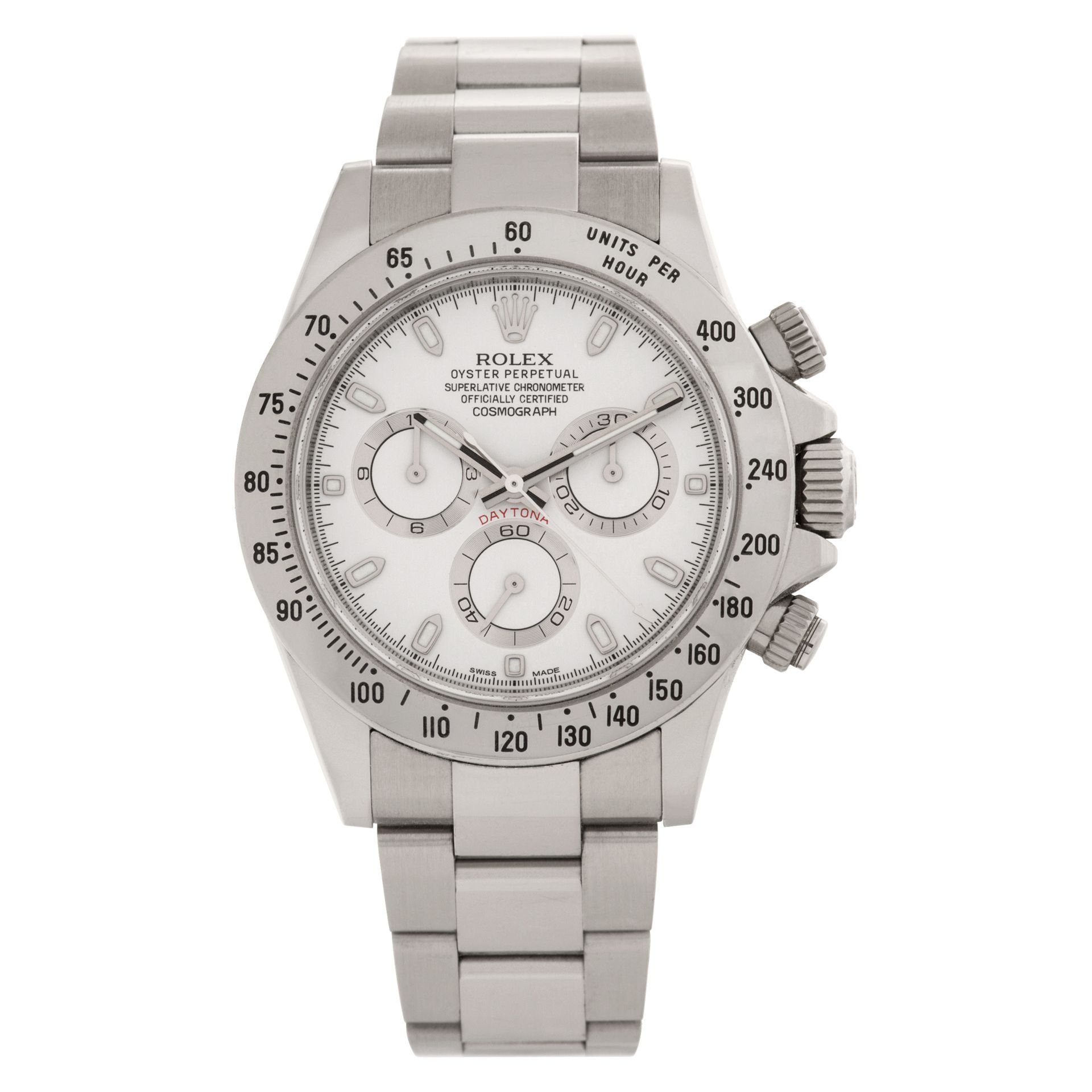 Preowned Rolex Daytona 116520 Stainless Steel W524670 | Gray
