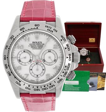 Rolex Daytona 16519 18k White Gold Mother Of Pearl dial 40mm Automatic watch Rolex Daytona 40mm 16519 Mens Watch Collection