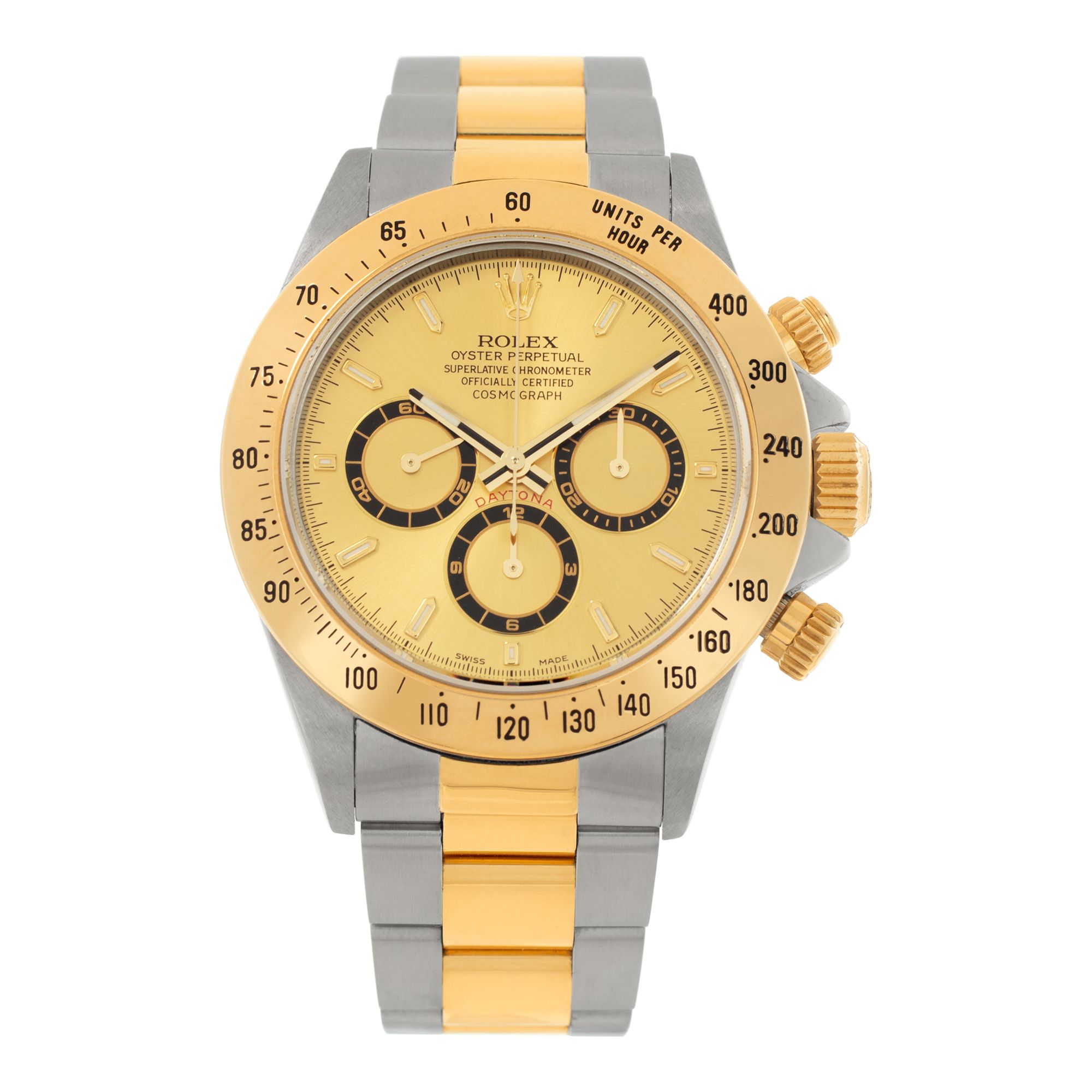 Pre-owned Rolex Daytona 16523 Stainless Steel Gold dial | Gray & Sons