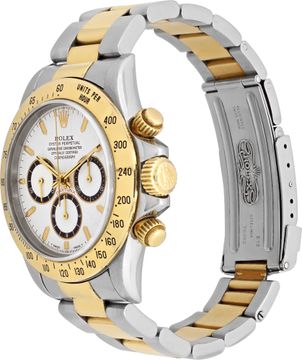 Rolex Daytona 16523 18k & steel 40mm auto watch