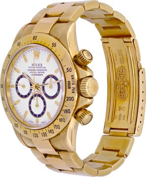 Rolex Daytona "Zenith" 16528 18k White dial 40mm Automatic watch