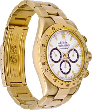 Rolex Daytona "Zenith" 16528 18k White dial 40mm Automatic watch