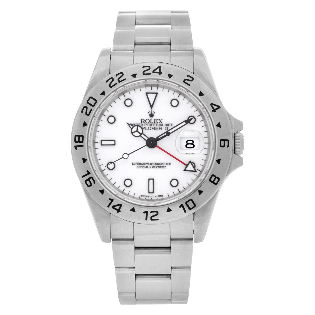 Pre-owned Rolex Explorer II 16570 Stainless Steel W524719