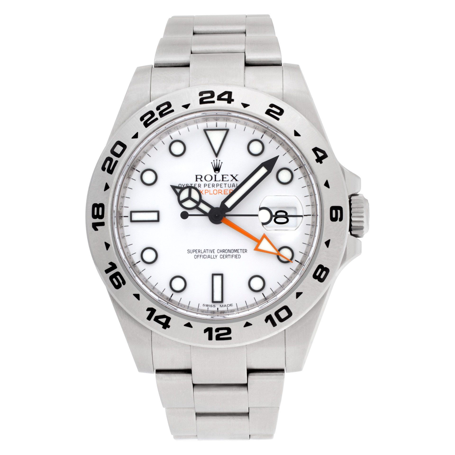 Used Rolex Explorer II 216570 Stainless Steel White dial 41mm