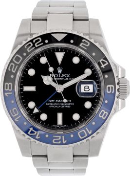 Rolex GMT "Batman" in stainless steel Rolex GMT-Master 40mm 116710 Mens Watch Collection